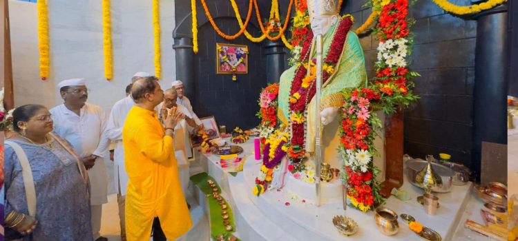 साई मंदिराचा प्राणप्रतिष्ठा सोहळा पार पडला.